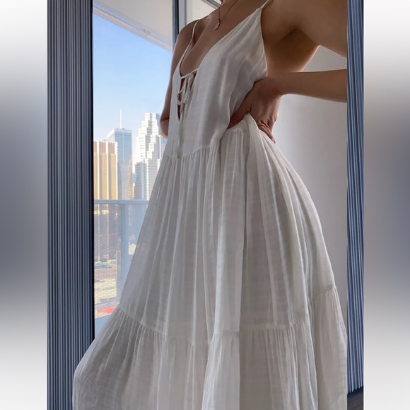 Aritzia Cream Maxi Dress - Picture 3 of 8